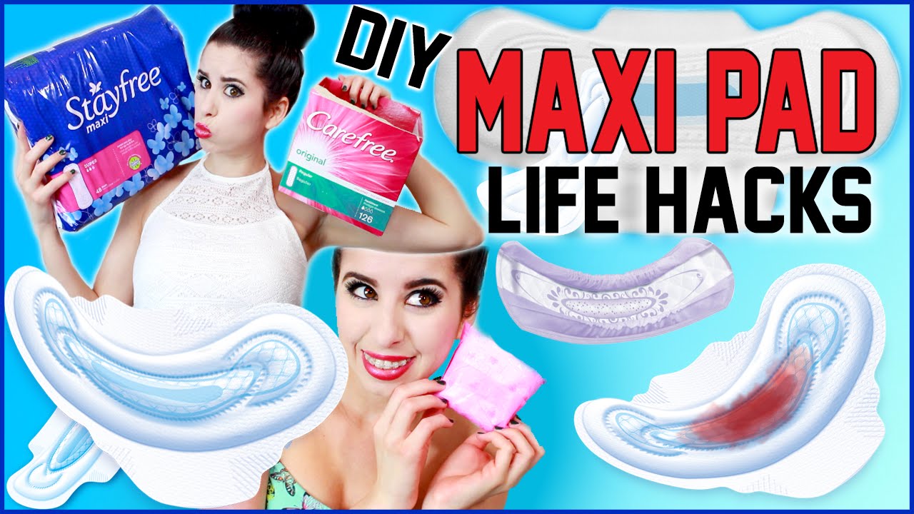 10 DIY Maxi Pad Life Hacks!  10 NEW Ways To Use Maxi Pads