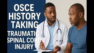 OSCE history taking | Traumatic spinal cord Injury| Exam practice #mbbs #usmle #trauma #spine #plab