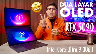 129jtan.. Laptop Gaming 2 Layar OLED Pertama di Dunia! ROG Zephyrus Duo GX651! Gila Banget!