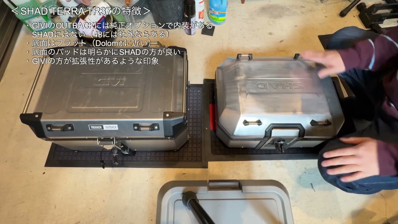 ＜おじたん＞SHAD トップケース考察 〜TR37〜