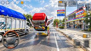 TRUK CANTER OLENG KIRIM BERAS SAMBIL FREESTYLE BUTTERFLY! NEKAT LAWAN ARAH 😱🔥 | BUSSID