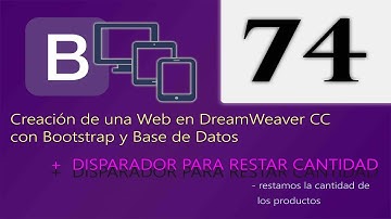 Cap 74 - Creación de una web en DreamWeaver CC con Bootstrap y Base de Datos