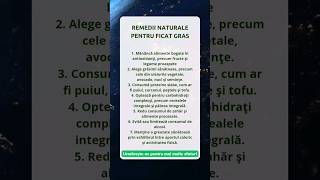 Remedii naturale pentru ficat gras