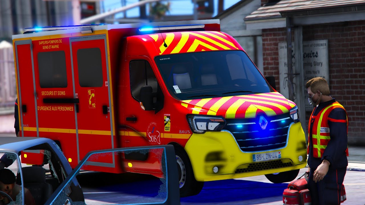 [GTA5] NOUVELLE AMBULANCE POUR LES SAPEURS-POMPIERS | SDIS-77