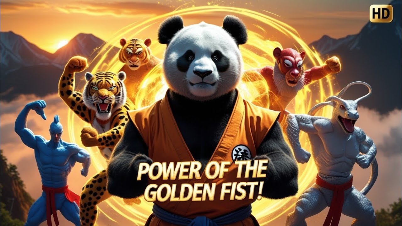 The Legend of the Golden Fist 🐼🔥 | Kung Fu Panda Style 3D Cartoon Movie | 