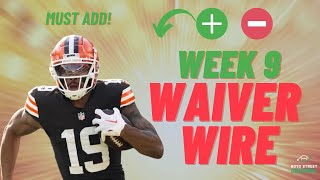 Week 9 Waiver Wire: Top 15 Players You MUST ADD (+ FAAB Strategy) | 2024 Fantasy Football