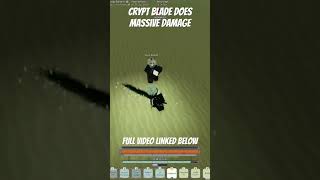 Crypt Blade does MASSIVE Damage in Deepwoken Playground #gaming #roblox #deepwoken