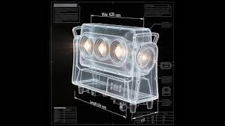 Tiitee Lighting Dual sides moving strobe &amp; blinder IP65 STROBLIN 1000IP #prolighting #stagelighting