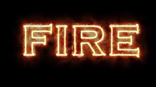 Tutorial After Effect Fire Text and Saber