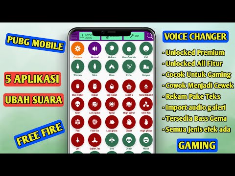 5 APLIKASI VOICE CHANGER FREE FIRE DAN PUBG MOBILE TERBAIK ANDROID