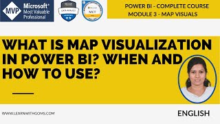 map visuals in power bi | how and when to use power bi map visuals | how to use map visuals | #goms