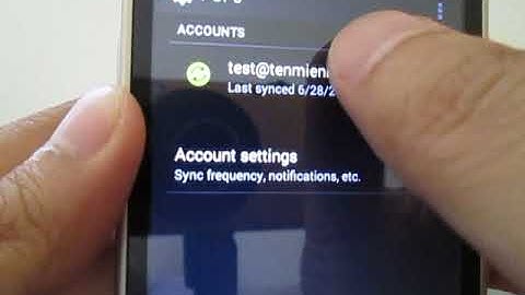 Hướng dẫn cài đặt email pop3 smtp vào điện thoại android