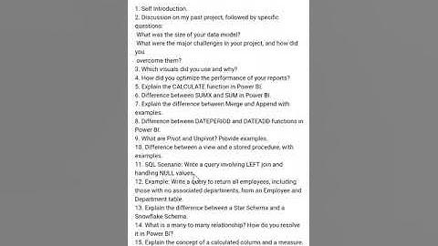 EY Asked Power BI Interview Questions | Data Analyst Interview #powerbi #dataanalysis