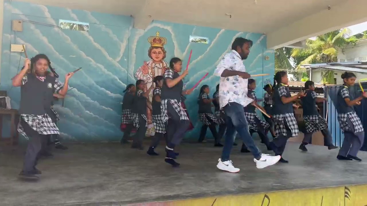 Infant Jesus school dance practice kolatam choreographer:Dilli Kalyani