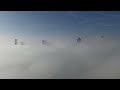 Time lapse of Chicago enshrouded in fog