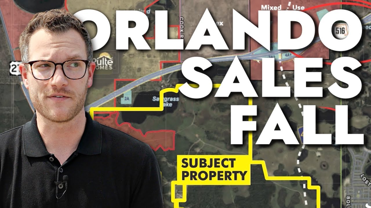 Orlando Sales Fall, Disney's $40B impact, and the LARGEST listing