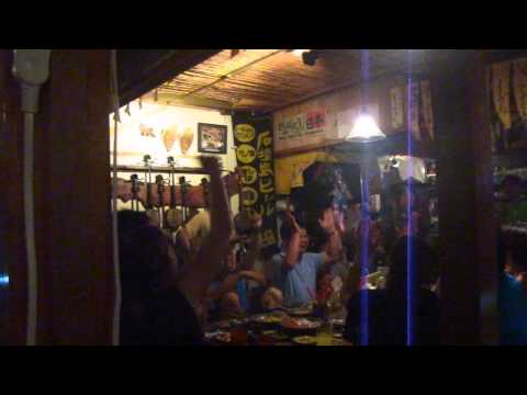130820石垣島　居酒屋「うさぎや」島唄ライブ