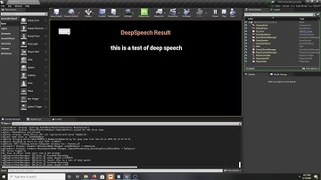 Unreal Engine / DeepSpeech Test