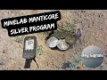 Minelab manticore silver coin program by tone region  metal detecting