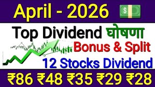 Top April Dividend Stocks High Dividend Stocks April 2026 Bonus & Split Stocks Pulse