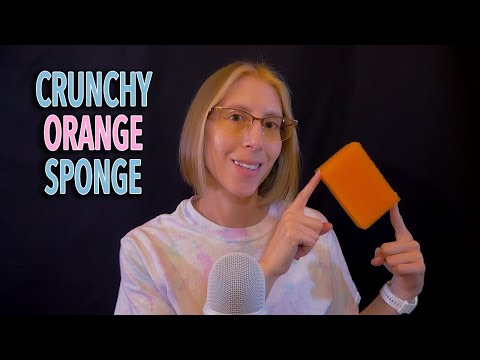 ASMR | Crunchy Sponge - scratching, brushing, squishing