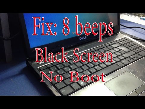 8 beeps and black screen Dell Inspiron N5010 VGA Fix
