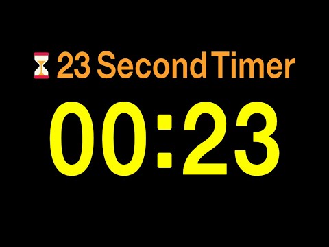 ⏱ 23 Second Timer / 🔊 Alarm / 👍 Simple Timer