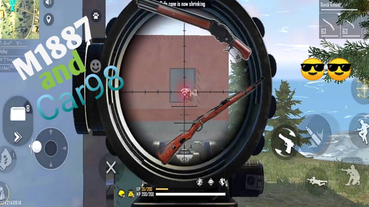 Solo Vs Squad || M1887 || KAR98 Op - GamePlay - GARENA FREE FIRE ...