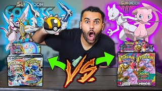 BATTLE OF THE LEGENDS!! Opening TWO Pokemon Cards BOOSTER BOXES!! *WHO WILL WIN??*