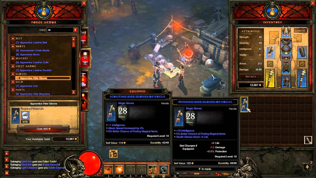 Diablo 3 Salvage And Crafting YouTube