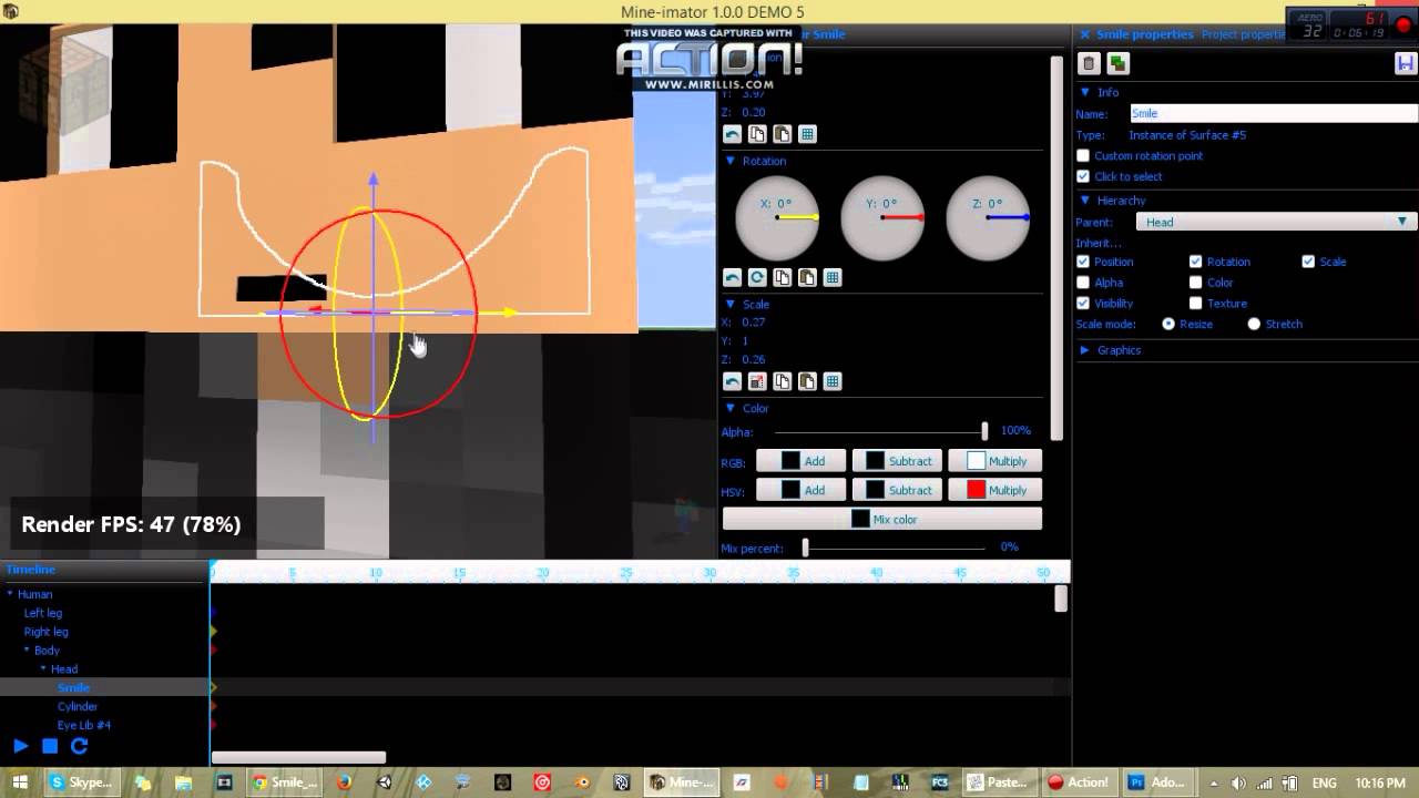 #How to make a Smile Rig in Mine-imator - YouTube