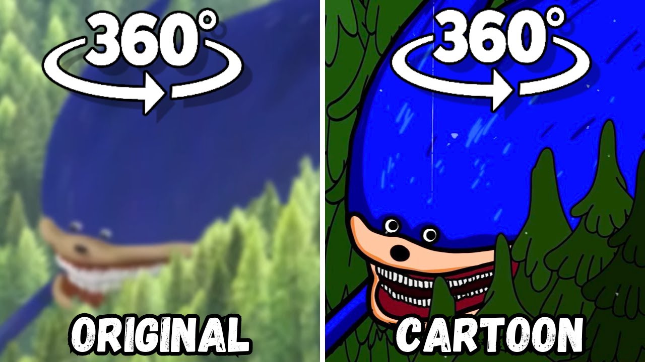 СHAOS - THE SONIC TAPES - ORIGINAL vs CARTOON in 360 VR Cinema - YouTube