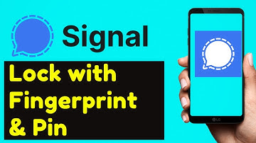 Lock signal app with your fingerprint and pin