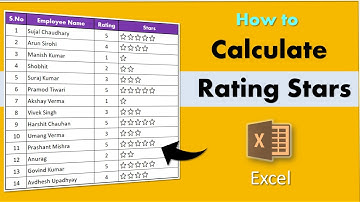 How to Calculate Rating Stars in Excel