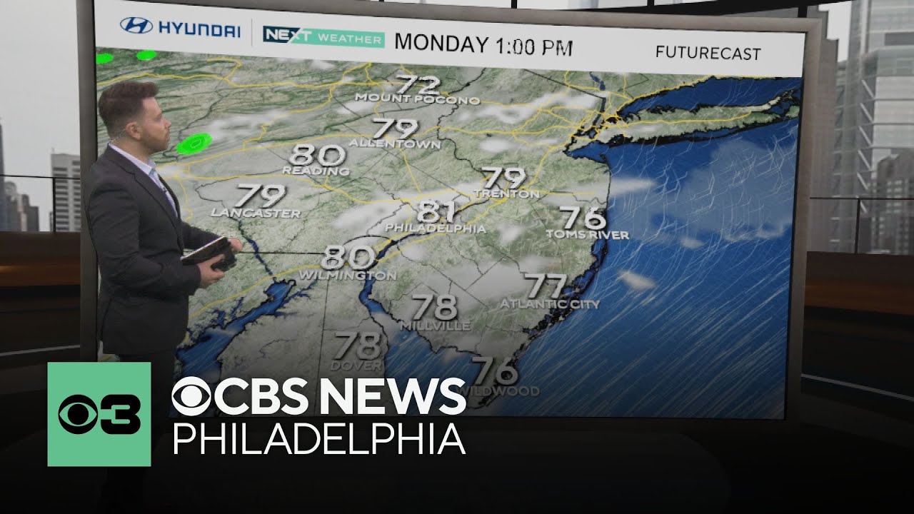 Last week of summer in Philadelphia begins with highs in the 80s Monday