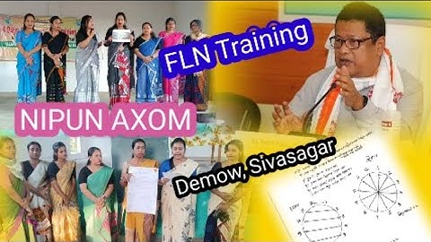 FLN Training, Nipun Axom ll Demow Ed. Block Sivasagar