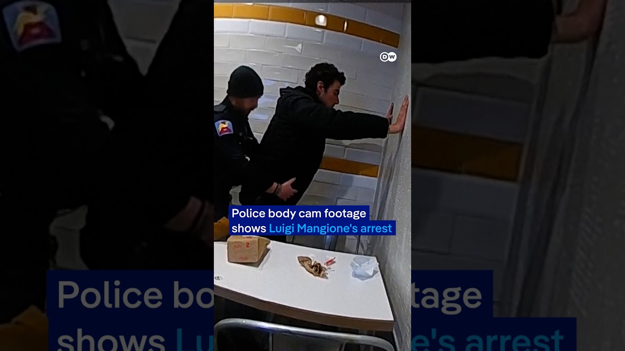 Newly released footage shows moments of Luigi Mangione's arrest | DW News