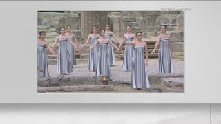Olympic torch lit in Greece for 2024 Games