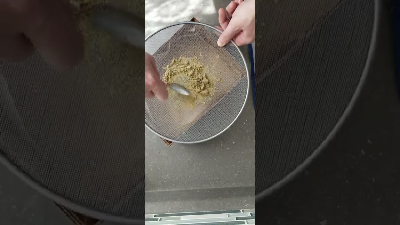 microplane bubble hash using sifter