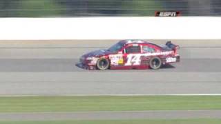 Tony Stewart Crash- 2009 Sunoco Red Cross Pennsylvania 500 practice
