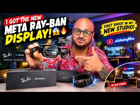 I GOT THE NEW META RAY BAN DISPLAY! 😱🔥 | First Shoot in My NEW STUDIO!