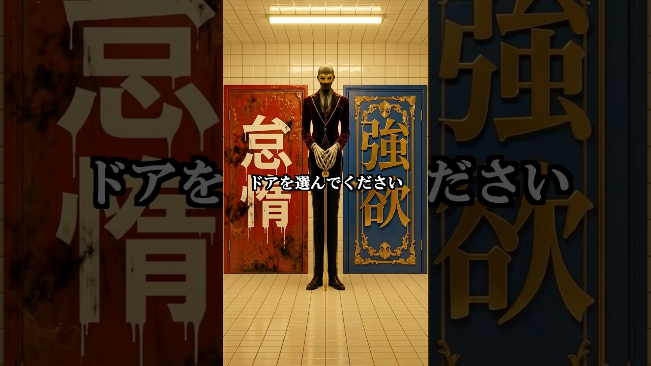 画面越しに触れてドアを選んでください Pick a door!