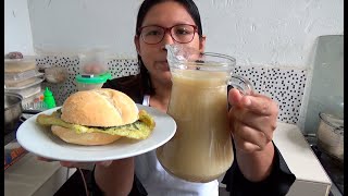 DESAYUNO NUTRITIVO Quinua con Manzana y Pan con Tortilla de Espinaca//Cocina Peruana