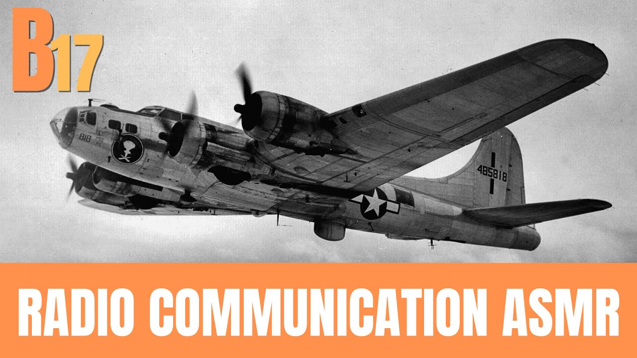 Military Secrets: B 17 Bomber Radio Communication ASMR | 10 Hours White Noise Relaxing