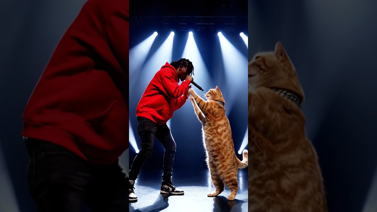 Me vs my cat rap battle on stage pure fun vibes 