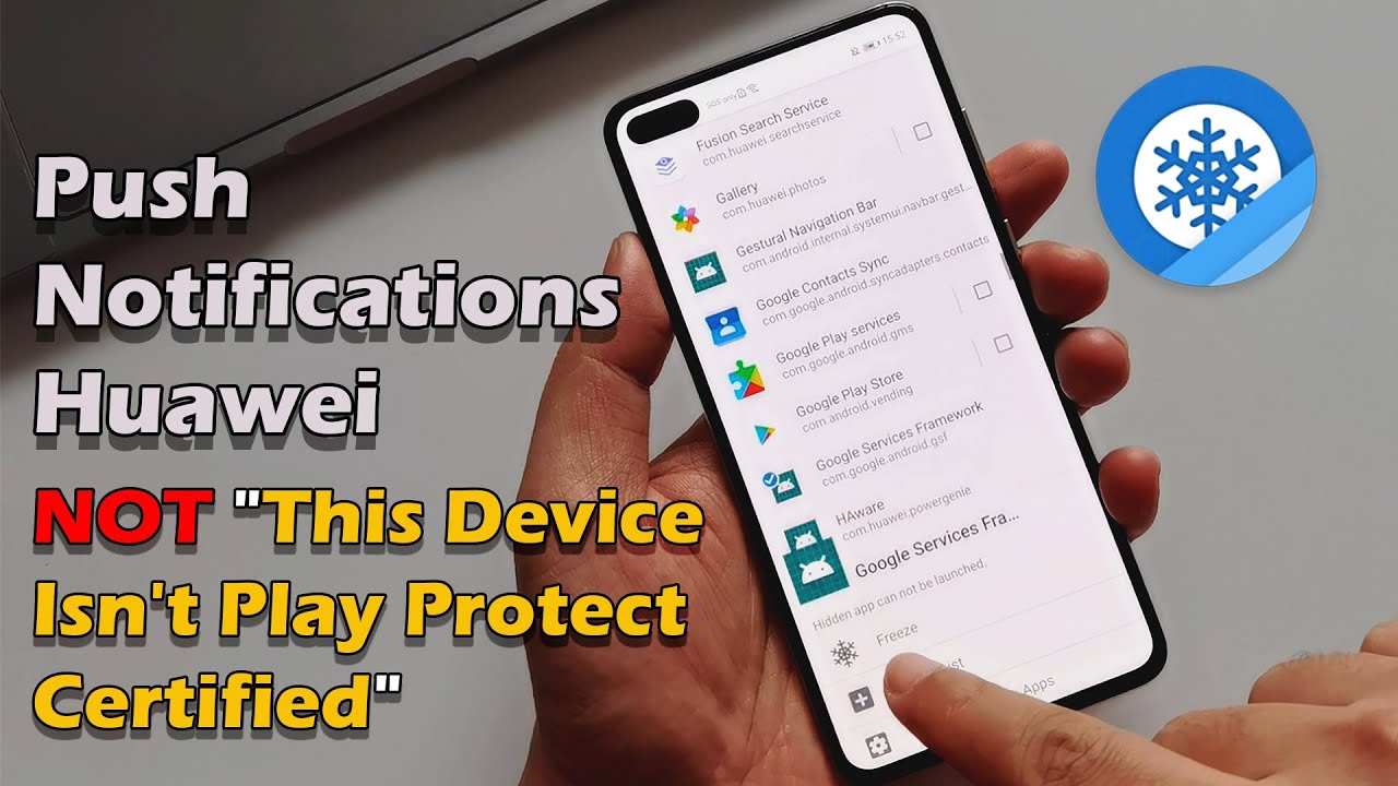 Fix Push Notifications On Huawei With Ice Box NOT "This Device Isn't