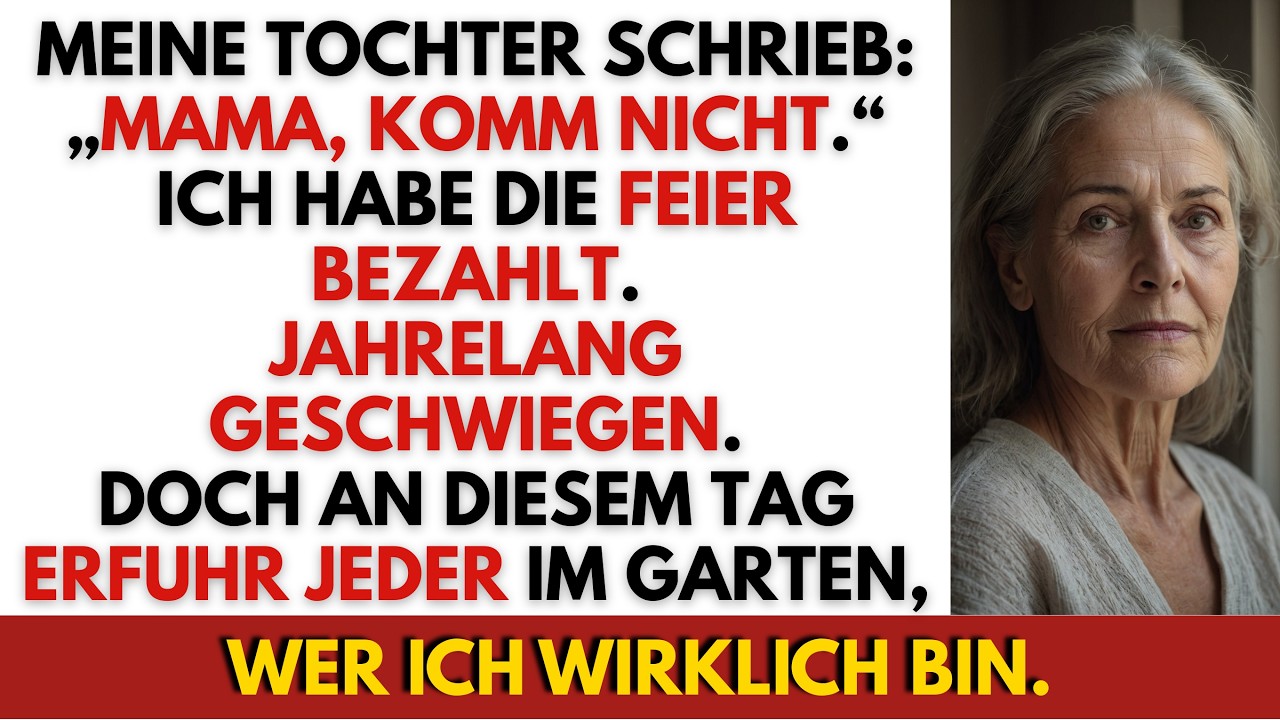 Meine Tochter schrieb: „Komm nicht“ — Sie wussten nicht, wer ich bin