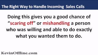 The Right Way to Handle Inbound Sales Calls | Business Growth & Marketing
