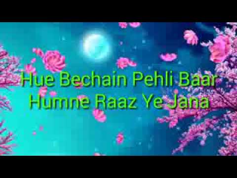 Hue Bechain Pehli Baar karaoke song with female voice and lyrics