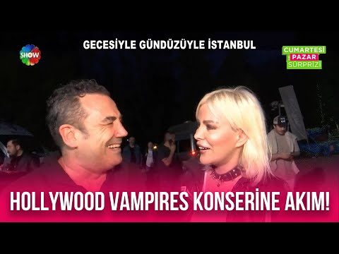 Johnny Depp'in grubu olan Hollywood Vampires grubunun konserine ünlü yağmuru!